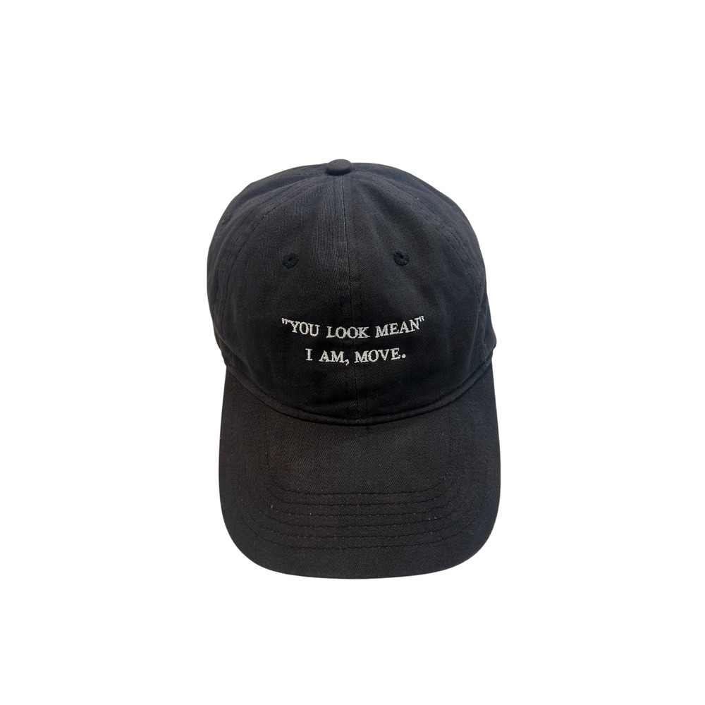 Port & Company You Look Mean I Am Move Black Baseball Cap Dad Hat Adjustable